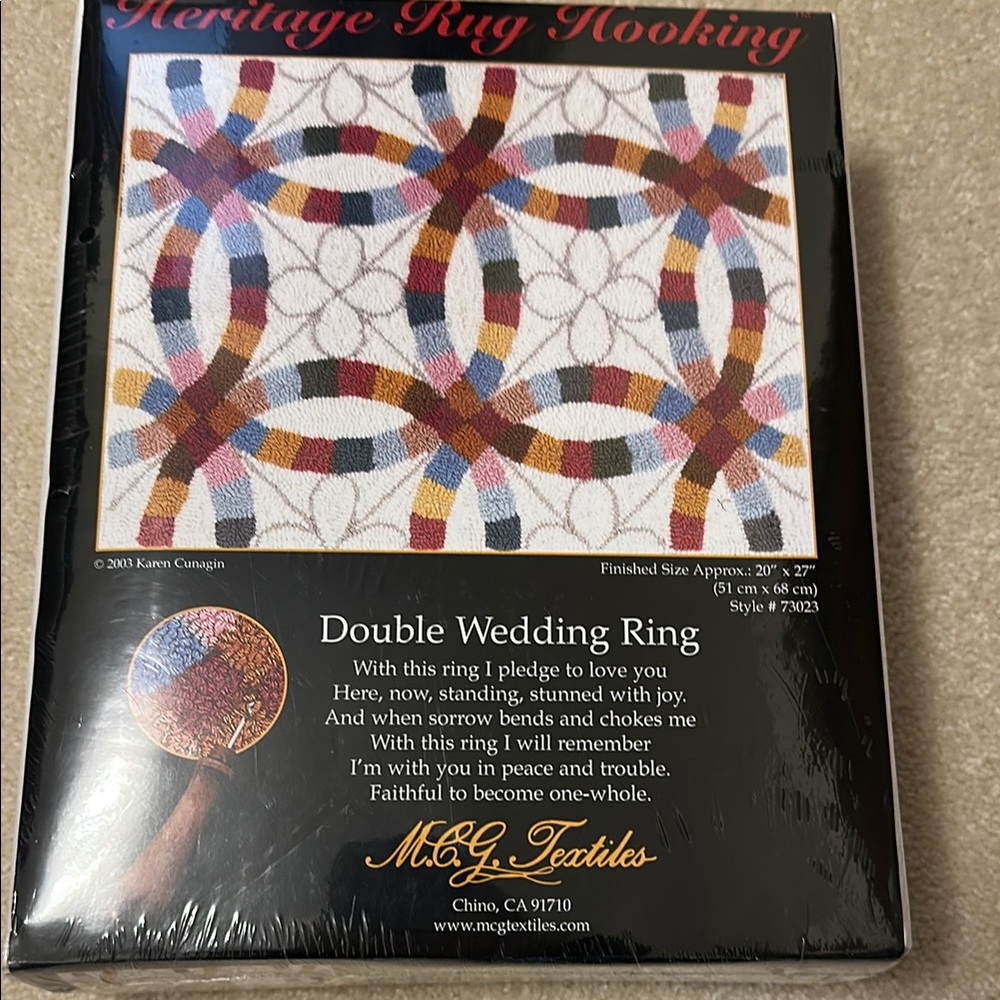 Double Wedding Ring Heritage Rug Kit - Multicolor